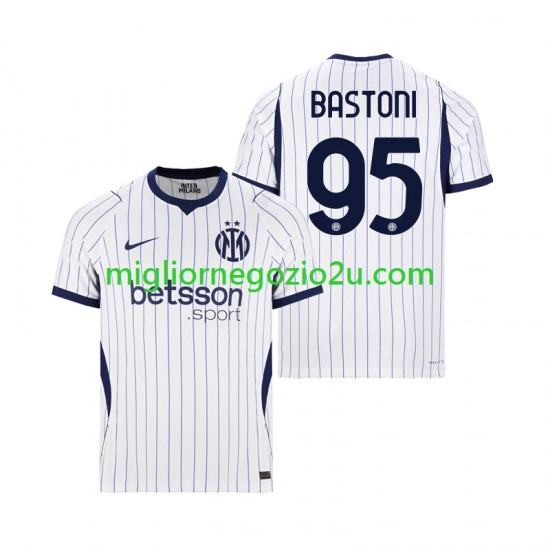 Maglia Inter Milan Alessandro Bastoni 95 Uomo Trasferta Divisa 2026-2027 Manica Corta