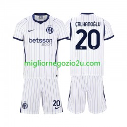 Maglia Inter Milan Hakan Calhanoglu 20 Bambino Trasferta Divisa 2026-2027 Manica Corta