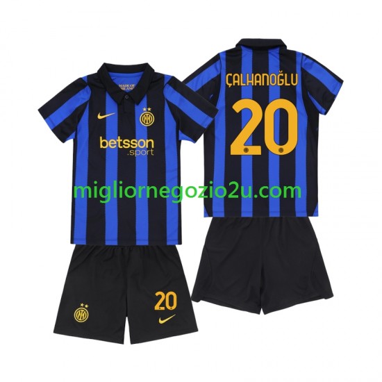 Maglia Inter Milan Hakan Calhanoglu 20 Bambino Casa Divisa 2026-2027 Manica Corta