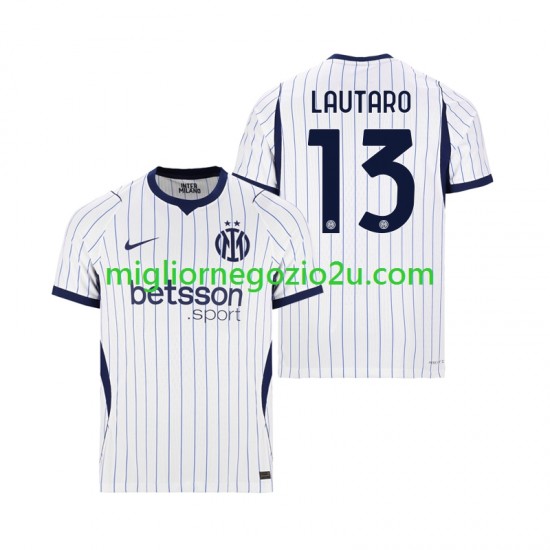 Maglia Inter Milan Lautaro Martinez 13 Uomo Trasferta Divisa 2026-2027 Manica Corta