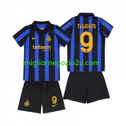 Maglia Inter Milan Marcus Thuram 9 Bambino Casa Divisa 2026-2027 Manica Corta