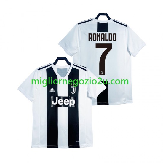Maglia Juventus Cristiano Ronaldo 2018 2019 Retro Uomo Casa Divisa Manica Corta