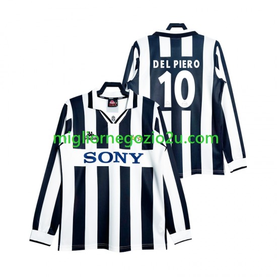 Maglia Juventus DEL PIERO 10 1997 Retro Uomo Casa Divisa Manica Lunga