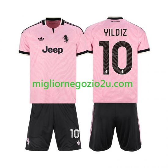 Maglia Juventus Kenan Yildiz 10 Bambino Trasferta Divisa 2026-2027 Manica Corta