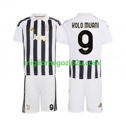 Maglia Juventus Randal Kolo Muani 9 Bambino Casa Divisa 2026-2027 Manica Corta