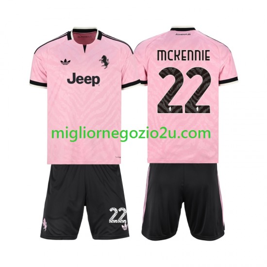Maglia Juventus Weston McKennie 22 Bambino Trasferta Divisa 2026-2027 Manica Corta