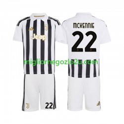 Maglia Juventus Weston McKennie 22 Bambino Casa Divisa 2026-2027 Manica Corta