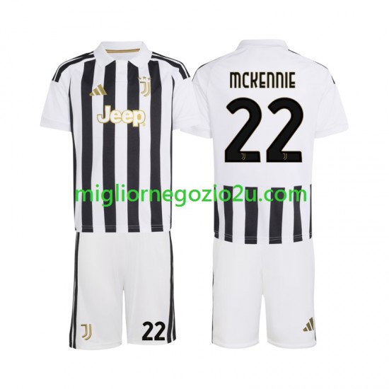 Maglia Juventus Weston McKennie 22 Bambino Casa Divisa 2026-2027 Manica Corta