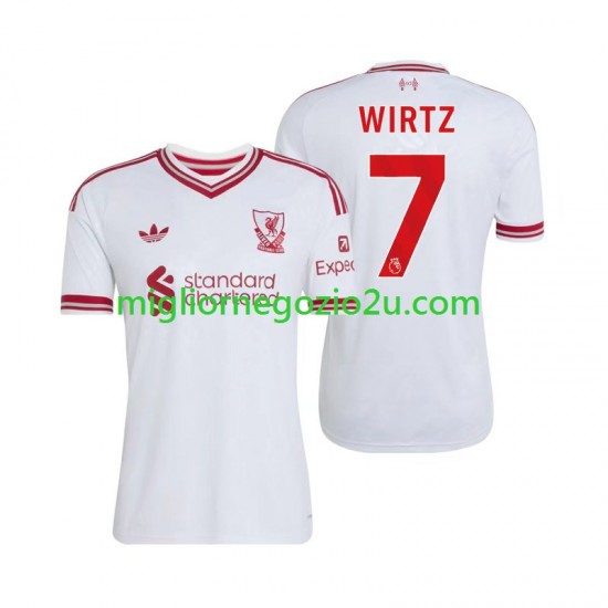 Maglia Liverpool Florian Wirtz 7 Uomo Trasferta Divisa 2026-2027 Manica Corta