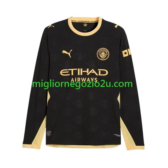 Maglia Manchester City Uomo Trasferta Divisa 2026-2027 Manica Lunga