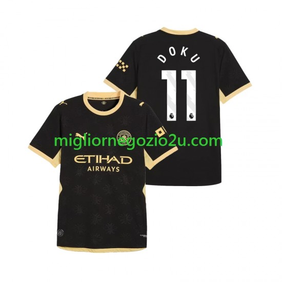 Maglia Manchester City Jeremy Doku 11 Uomo Trasferta Divisa 2026-2027 Manica Corta