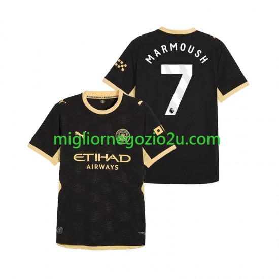 Maglia Manchester City Omar Marmoush 7 Uomo Trasferta Divisa 2026-2027 Manica Corta
