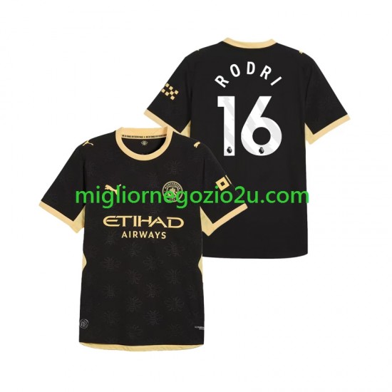 Maglia Manchester City Rodri 16 Uomo Trasferta Divisa 2026-2027 Manica Corta