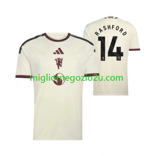 Maglia Manchester United Marcus Rashford 14 Uomo Terza Divisa 2026-2027 Manica Corta