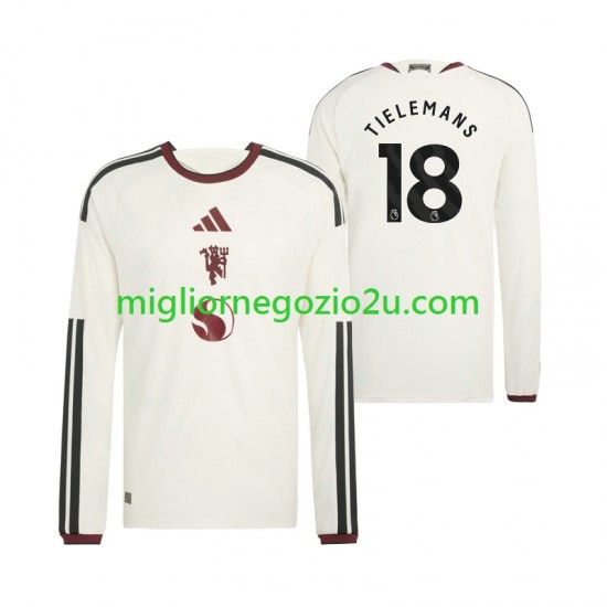 Maglia Manchester United Youri Tielemans 18 Uomo Terza Divisa 2026-2027 Manica Lunga