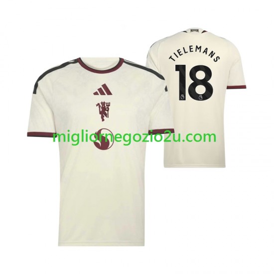 Maglia Manchester United Youri Tielemans 18 Uomo Terza Divisa 2026-2027 Manica Corta