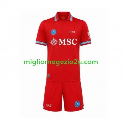 Maglia Napoli Bambino Terza Divisa 2026-2027 Manica Corta
