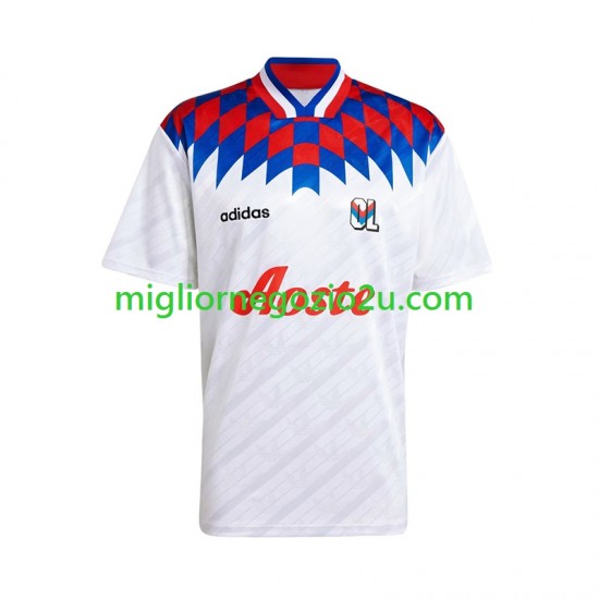 Maglia Olympique Lyonnais 1995 1996 Retro Uomo Casa Divisa Manica Corta