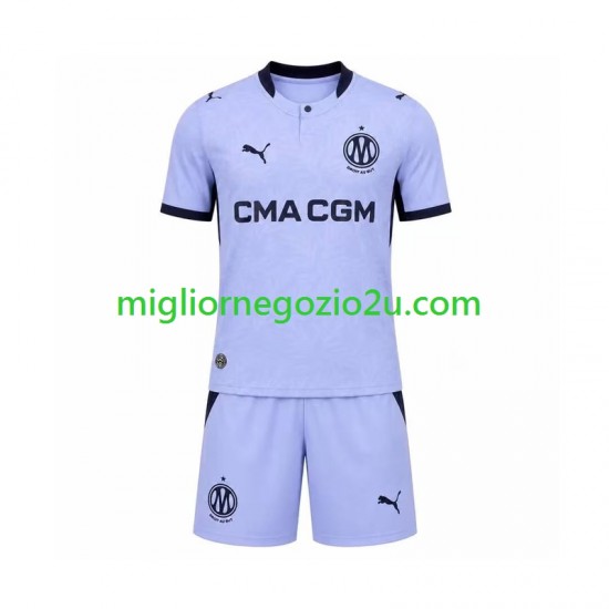 Maglia Olympique de Marseille Bambino Terza Divisa 2026-2027 Manica Corta