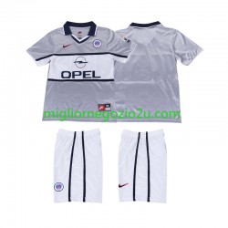 Maglia Paris Saint-Germain 2000 2001 Retro Bambino Trasferta Divisa Manica Corta