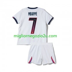 Maglia Paris Saint-Germain Mbappé Kylian 7 Bambino Trasferta Divisa 2026-2027 Manica Corta