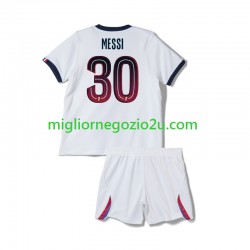 Maglia Paris Saint-Germain Lionel Messi 30 Bambino Trasferta Divisa 2026-2027 Manica Corta