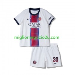 Maglia Paris Saint-Germain Lionel Messi 30 Bambino Trasferta Divisa 2026-2027 Manica Corta