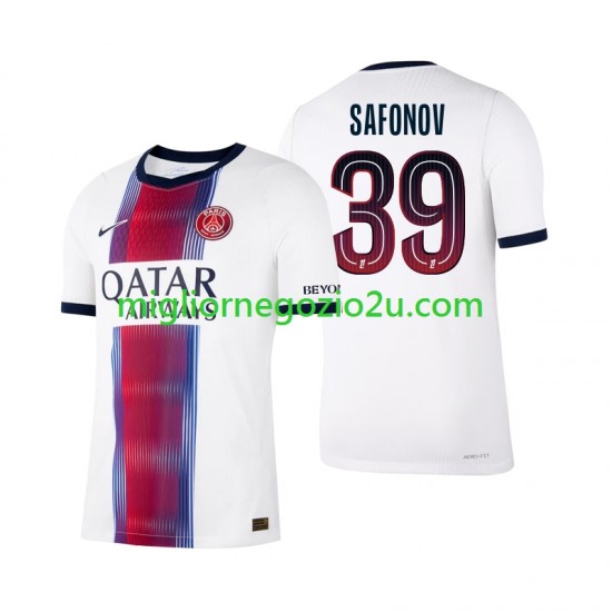 Maglia Paris Saint-Germain Matvey Safonov 39 Uomo Trasferta Divisa 2026-2027 Manica Corta