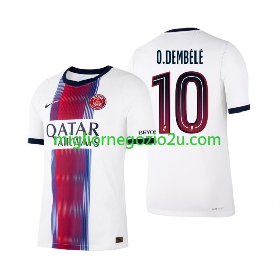Maglia Paris Saint-Germain Ousmane Dembele 10 Uomo Trasferta Divisa 2026-2027 Manica Corta