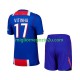 Maglia Paris Saint-Germain Vitinha 17 Bambino Casa Divisa 2026-2027 Manica Corta