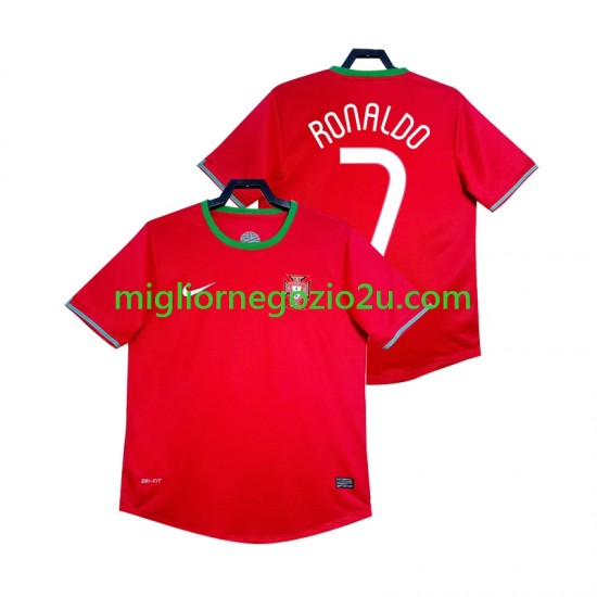 Maglia Portogallo Cristiano Ronaldo 7 2012 Retro Uomo Casa Divisa Manica Corta