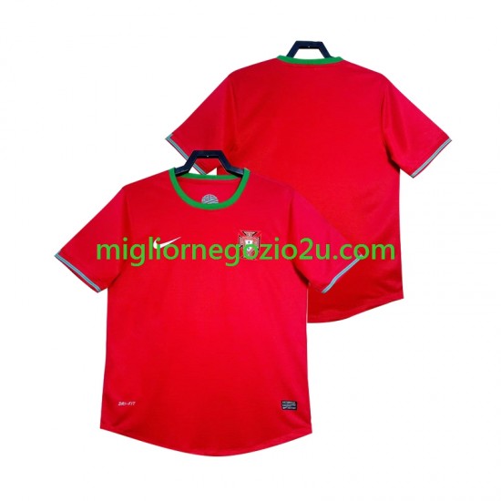 Maglia Portogallo 2012 Retro Uomo Casa Divisa Manica Corta