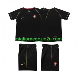Maglia Portogallo Retro Bambino Trasferta Divisa 2006 Manica Corta