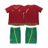 Maglia Portogallo Retro Bambino Casa Divisa 2002 Manica Corta