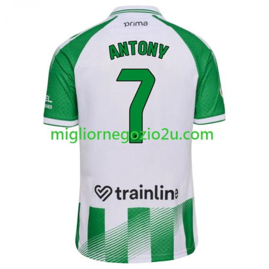 Maglia Real Betis Antony 7 Uomo Casa Divisa 2026-2027 Manica Corta