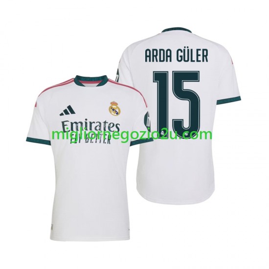 Maglia Real Madrid Arda Guler 15 Uomo Casa Divisa 2026-2027 Manica Corta