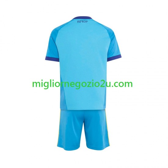 Maglia Real Madrid Portiere Bambino Trasferta Divisa 2026-2027 Manica Corta