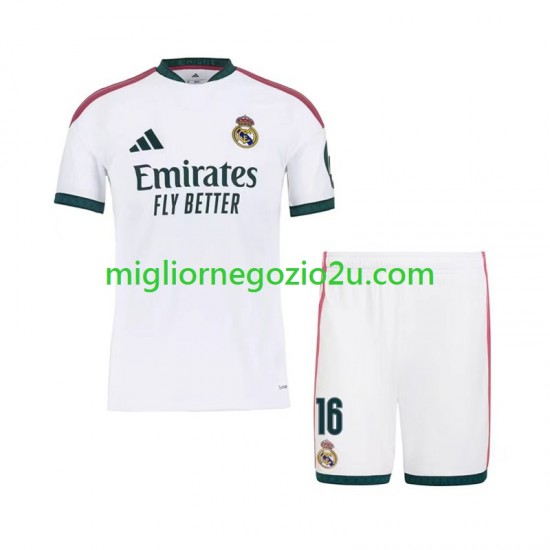 Maglia Real Madrid Ibrahima Konate 16 Bambino Casa Divisa 2026-2027 Manica Corta