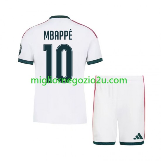 Maglia Real Madrid Mbappé Kylian 10 Bambino Casa Divisa 2026-2027 Manica Corta