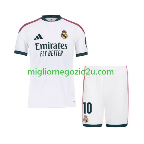 Maglia Real Madrid Mbappé Kylian 10 Bambino Casa Divisa 2026-2027 Manica Corta