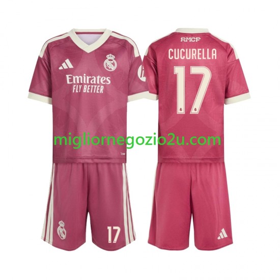 Maglia Real Madrid Marc Cucurella 17 Bambino Terza Divisa 2026-2027 Manica Corta