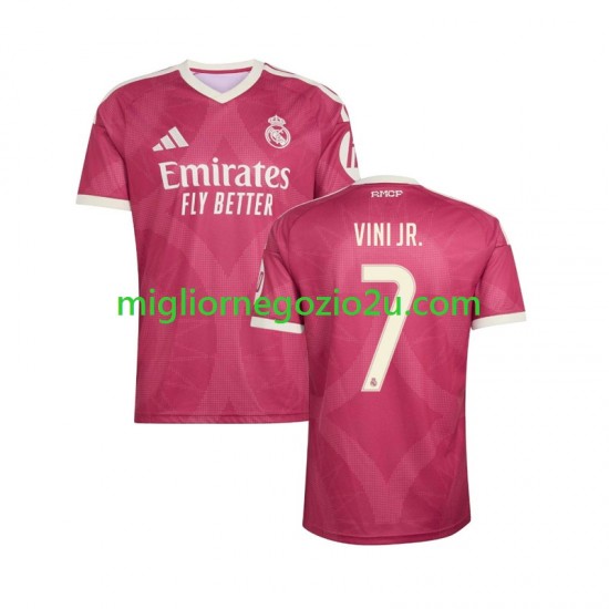 Maglia Real Madrid Vinicius Junior 7 Uomo Terza Divisa 2026-2027 Manica Corta