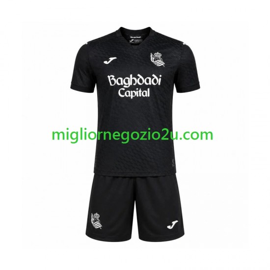 Maglia Real Sociedad Bambino Trasferta Divisa 2026-2027 Manica Corta