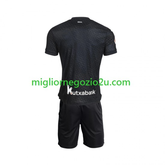 Maglia Real Sociedad Bambino Trasferta Divisa 2026-2027 Manica Corta