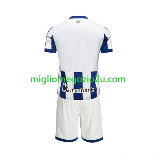 Maglia Real Sociedad Bambino Casa Divisa 2026-2027 Manica Corta