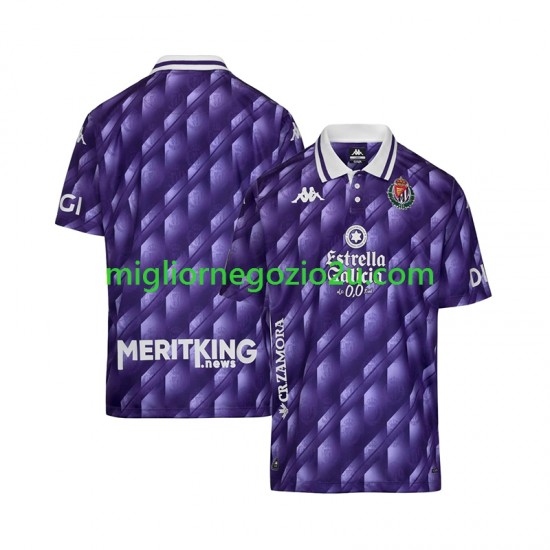 Maglia Real Valladolid Retro Uomo Casa Divisa 2025-2026 Manica Corta