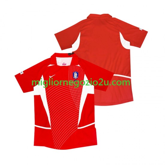 Maglia Corea del Sud Retro Uomo Casa Divisa 2002 Manica Corta