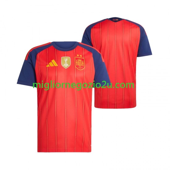 Maglia Spagna 2-star Uomo Casa Divisa 2026-2027 Manica Corta