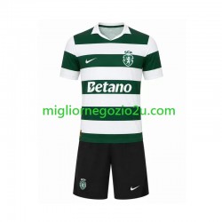 Maglia Sporting CP Bambino Casa Divisa 2026-2027 Manica Corta