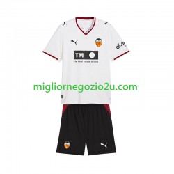 Maglia Valencia CF Bambino Casa Divisa 2026-2027 Manica Corta